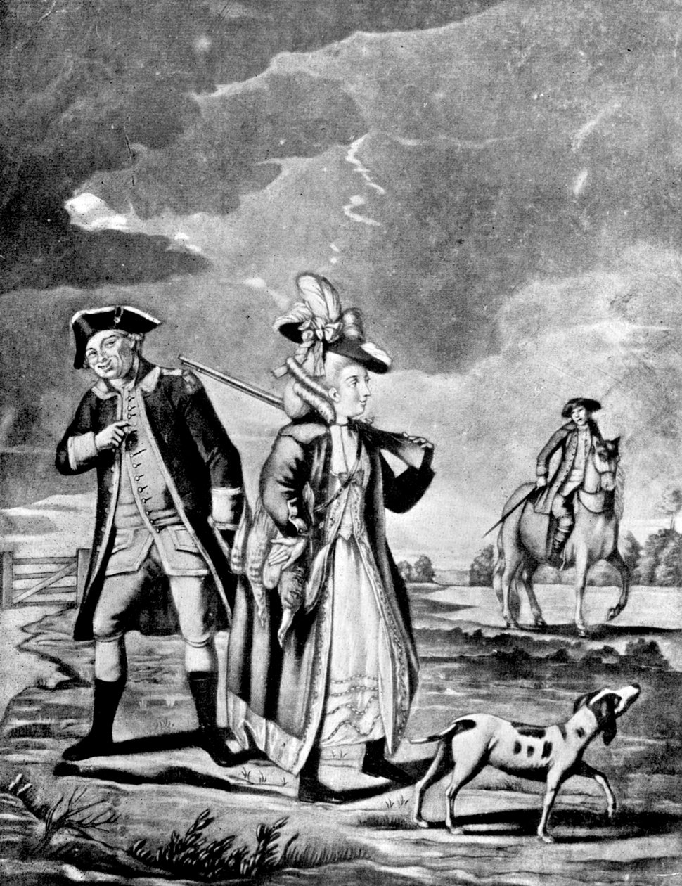 Sportowa dama, 1776 autorstwa Unbekannt