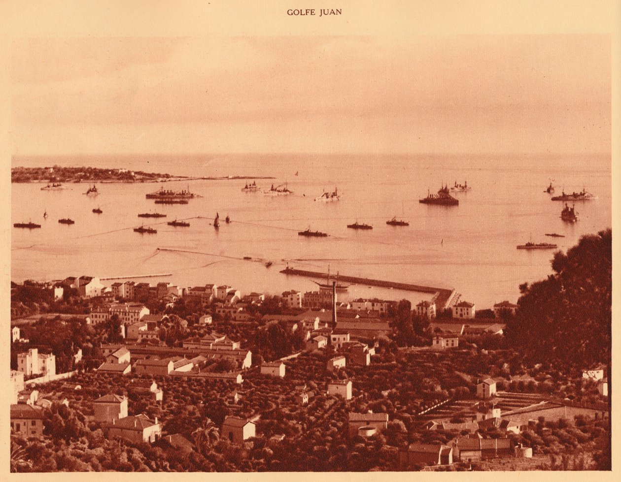 Eskadra w Roadstead, Golfe-Juan, 1930. autorstwa Unbekannt