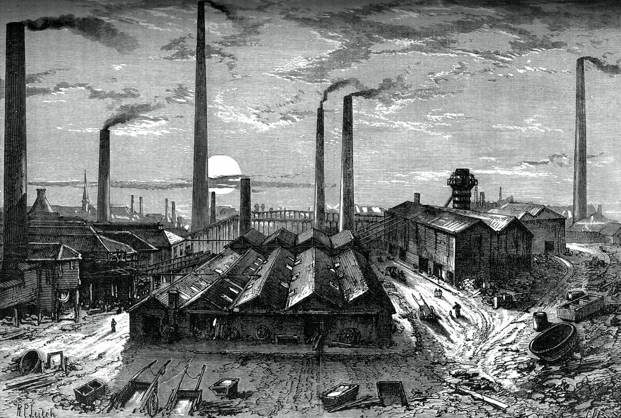 Zakłady chemiczne St Rollox, Glasgow, ok. 1880 r. autorstwa Unbekannt