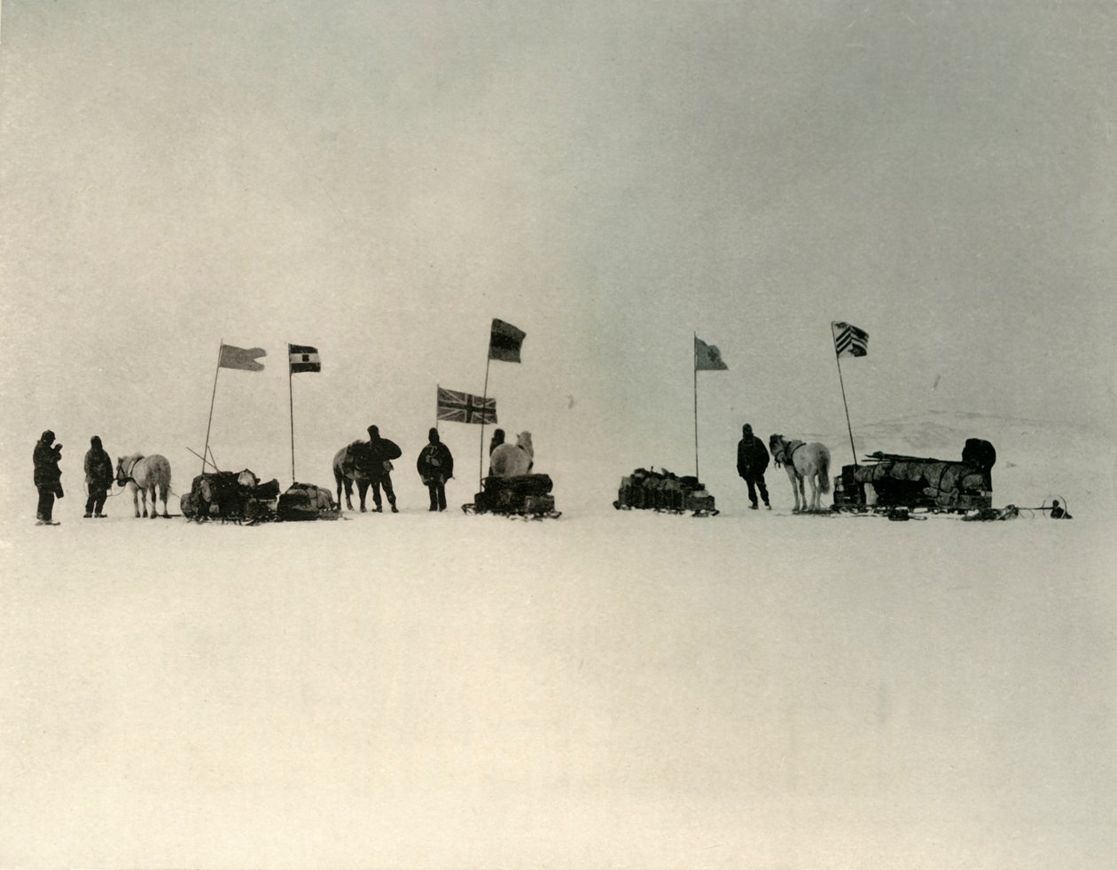 Start z Ice-Edge na południe od Hut Point, c1908, 1909. autorstwa Unbekannt