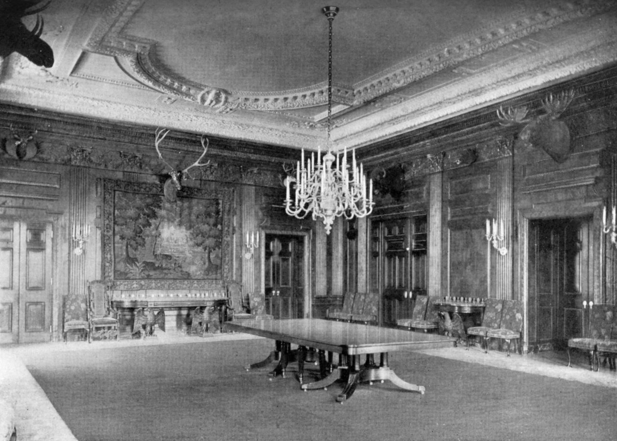 Państwowa Jadalnia w Białym Domu, Waszyngton DC, USA, 1908 r. autorstwa Unbekannt