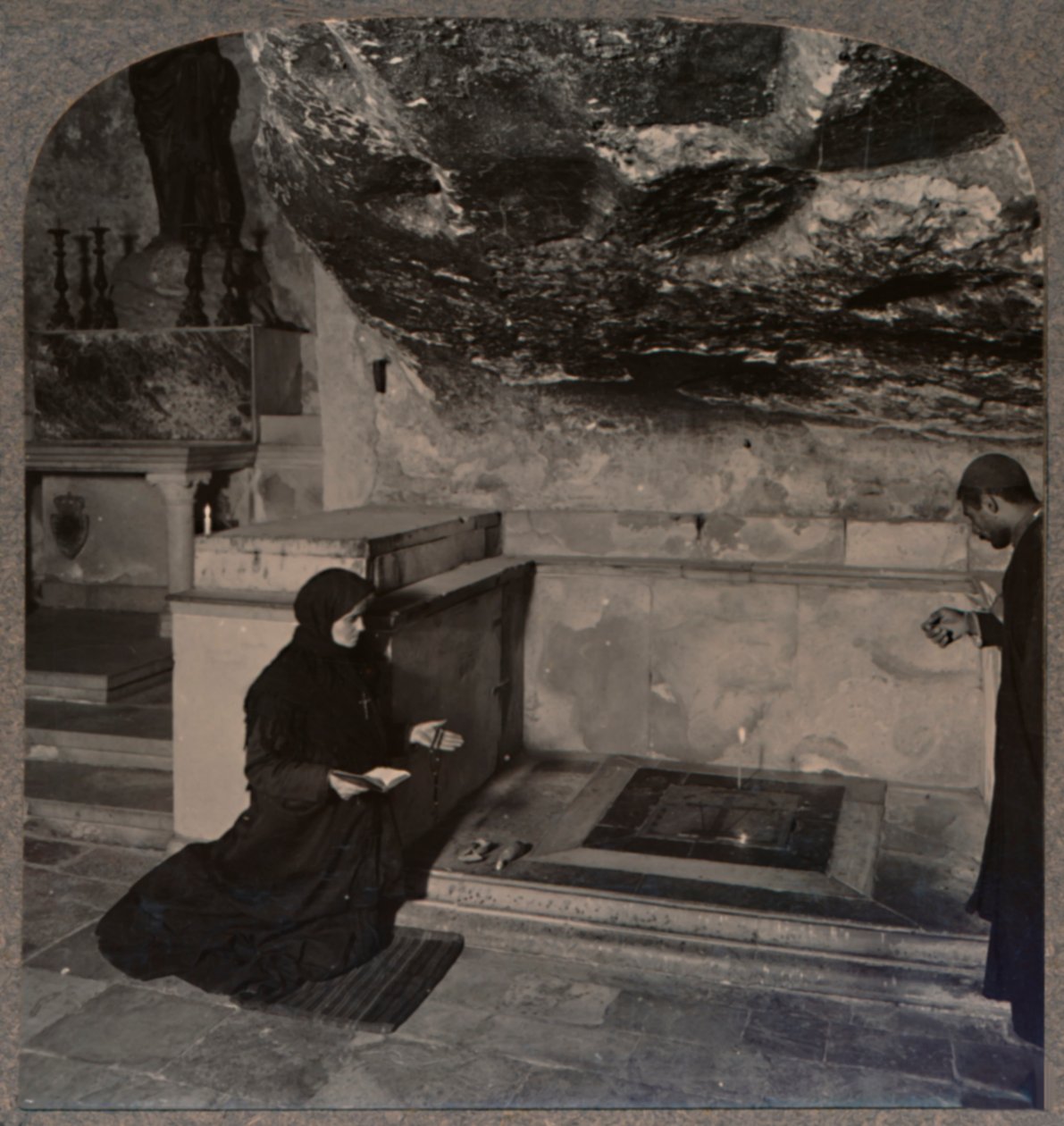 Kamień Namaszczenia, Bazylika Grobu Świętego, Jerozolima, ok. 1900 autorstwa Unbekannt