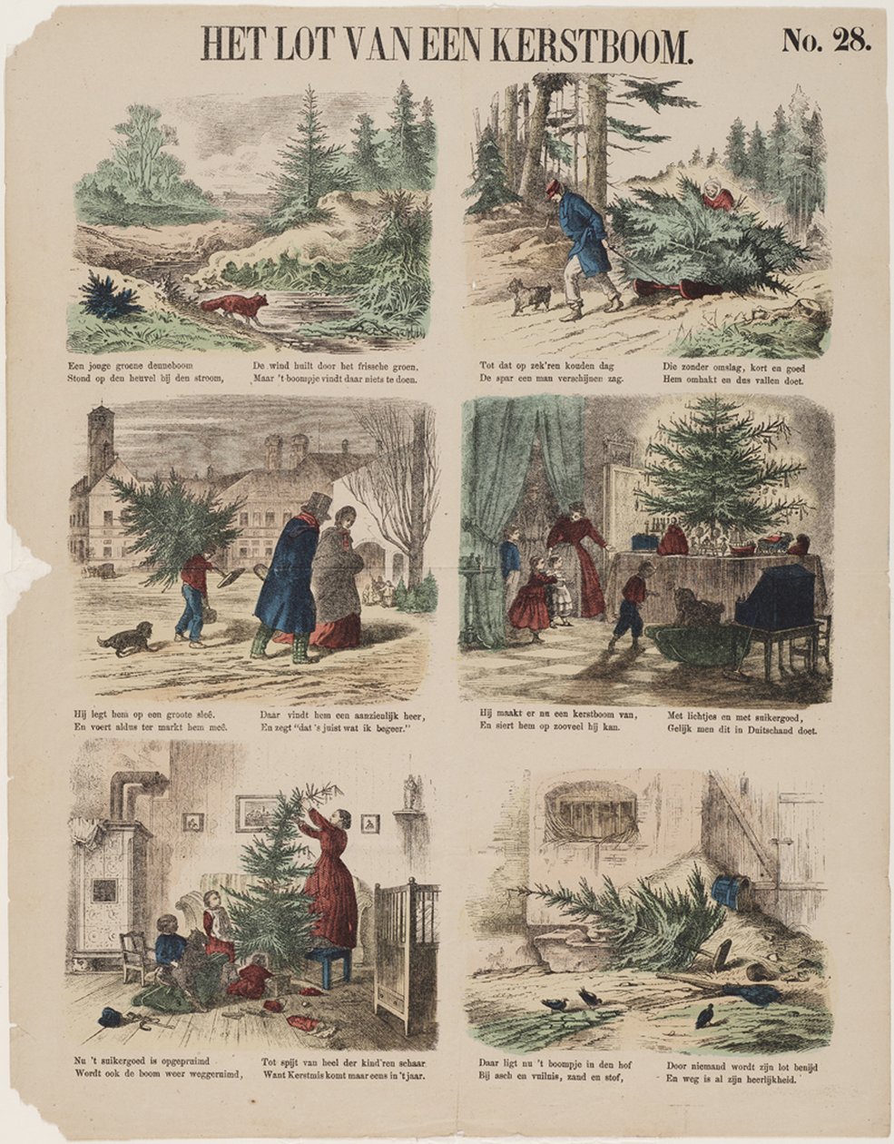 Historia choinki, druga połowa XIX wieku autorstwa Unbekannt