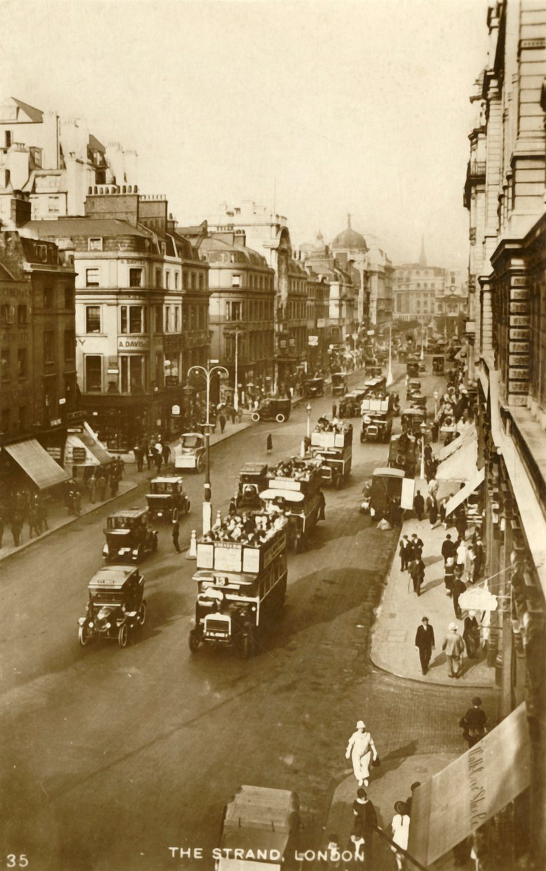 Strand, Londyn, 1929. autorstwa Unbekannt