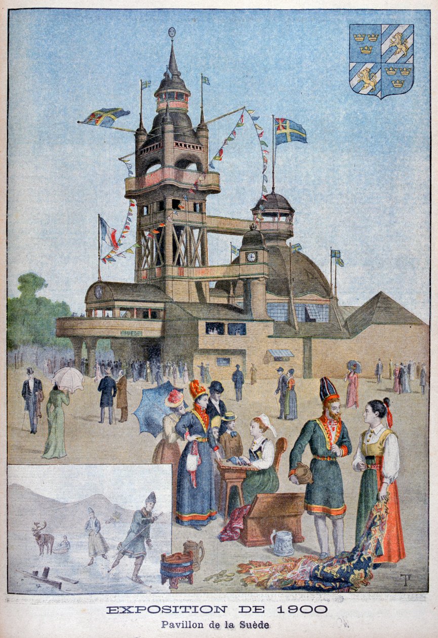 Pawilon szwedzki na Wystawie Powszechnej 1900, Paryż, 1900 autorstwa Unbekannt