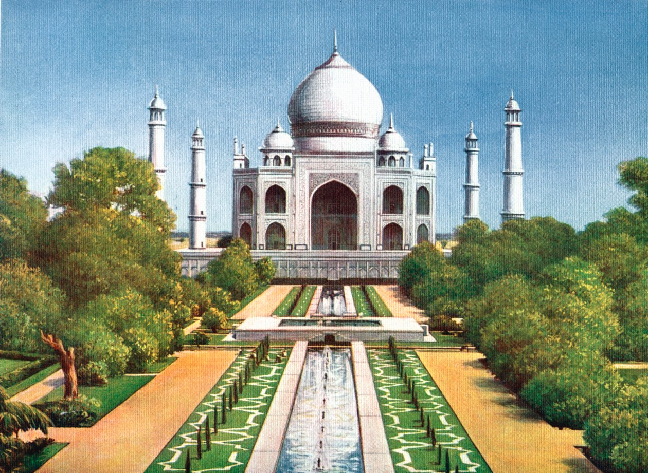 Taj Mahal, Agra, Indie, początek XX wieku autorstwa Unbekannt