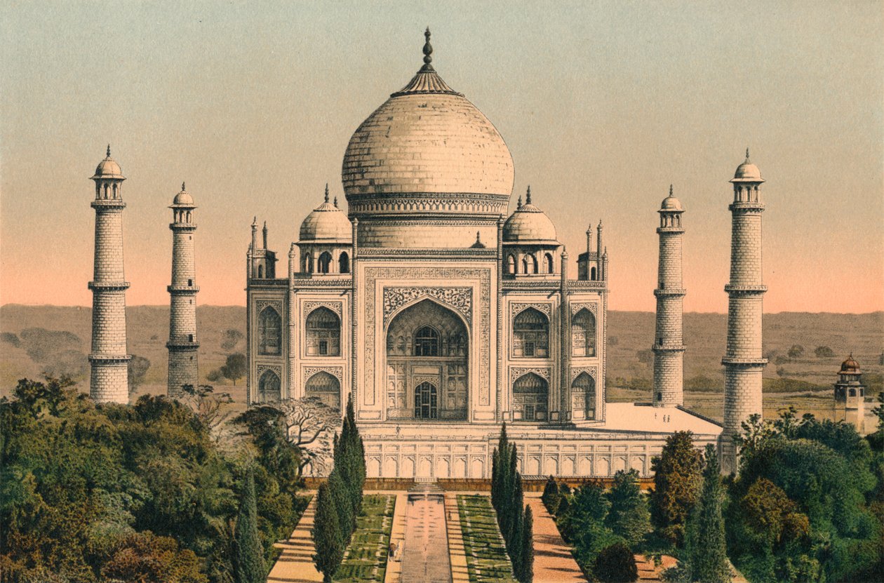 Taj Mahal w Agrze, c1895, 1904 autorstwa Unbekannt