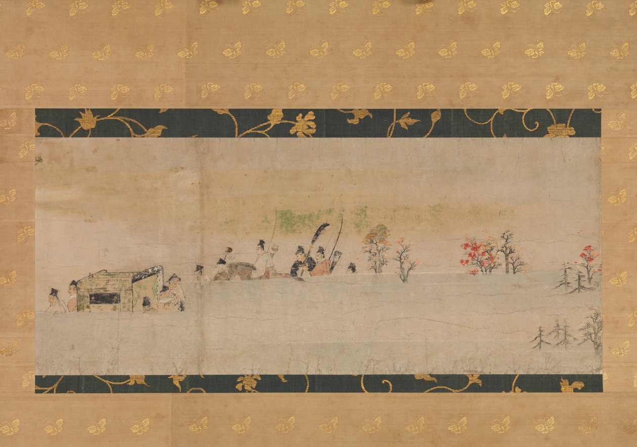 Sumiyoshi Sumiyoshi Monogatari Picture Scroll, 13. linia Tsury. autorstwa Unbekannt