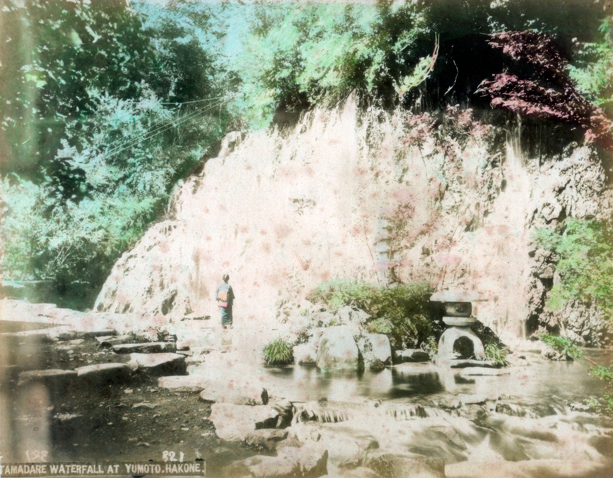 Wodospady Tamadare, Yumoto, Hakone, Japonia autorstwa Unbekannt