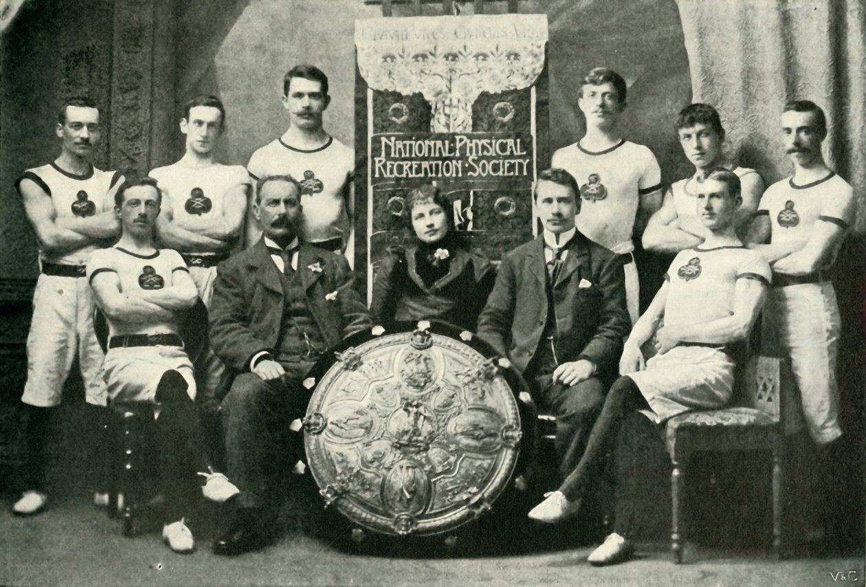 Drużyna gimnastyków z Aberdeen, zwycięzców N.P.R.S. Tarcza Wyzwania, 1902. autorstwa Unbekannt