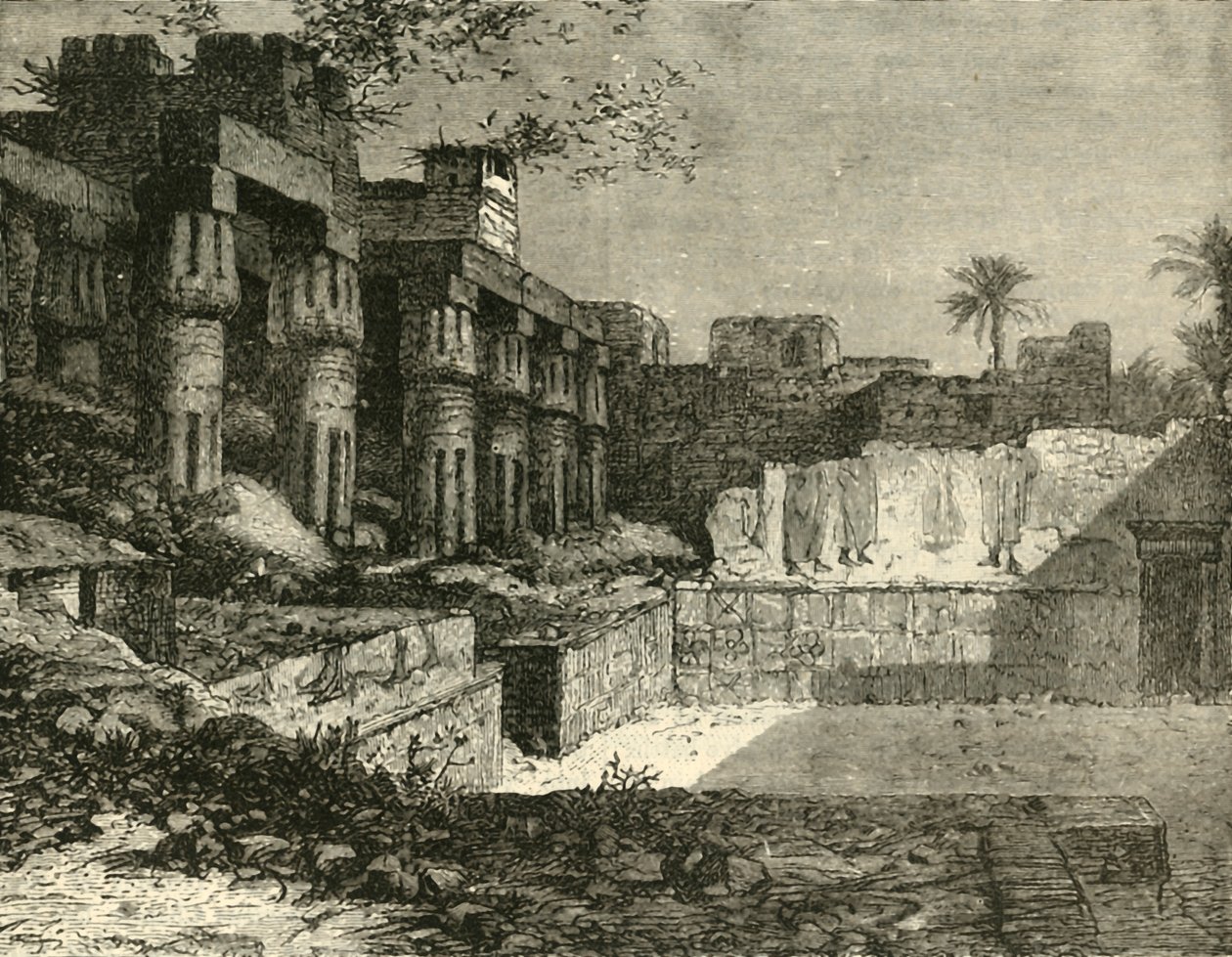 Świątynia w Luksorze, 1890. autorstwa Unbekannt