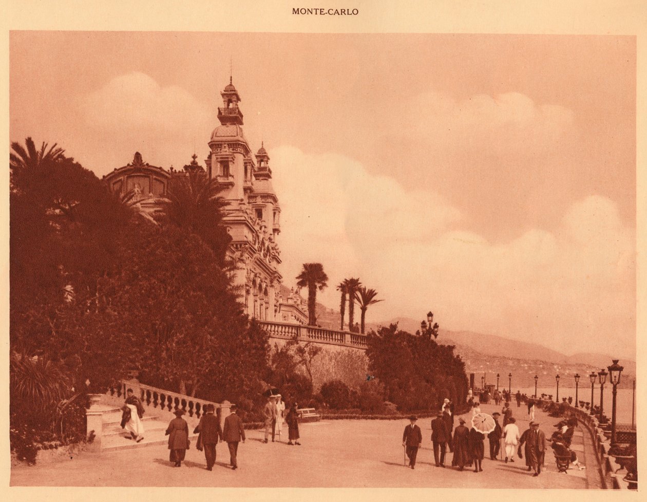 Tarasy i kasyno, Monte Carlo, 1930. autorstwa Unbekannt