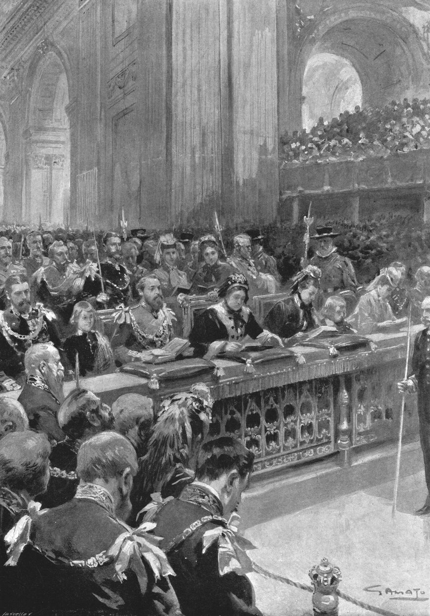 Święto Dziękczynienia za odzyskanie księcia Walii... 1872, 1901. autorstwa Unbekannt