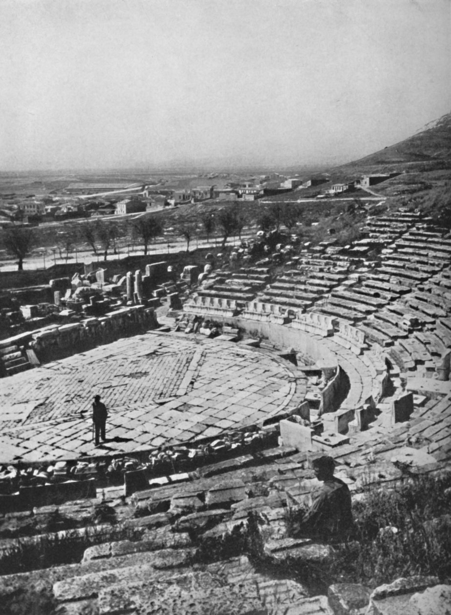 Teatr Dionizosa na południowym stoku Akropolu, 1913 autorstwa Unbekannt