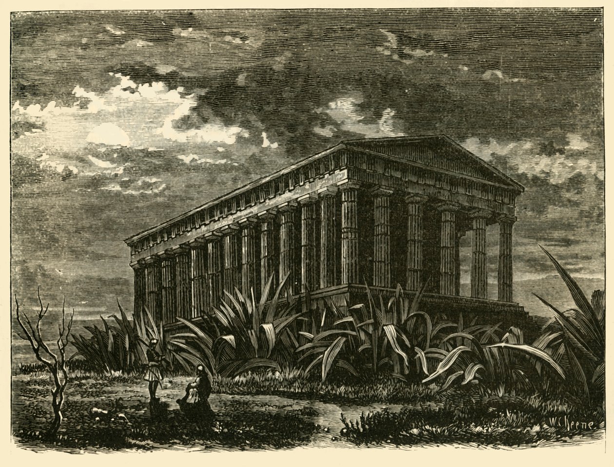 Tezeum w Atenach, 1890. autorstwa Unbekannt