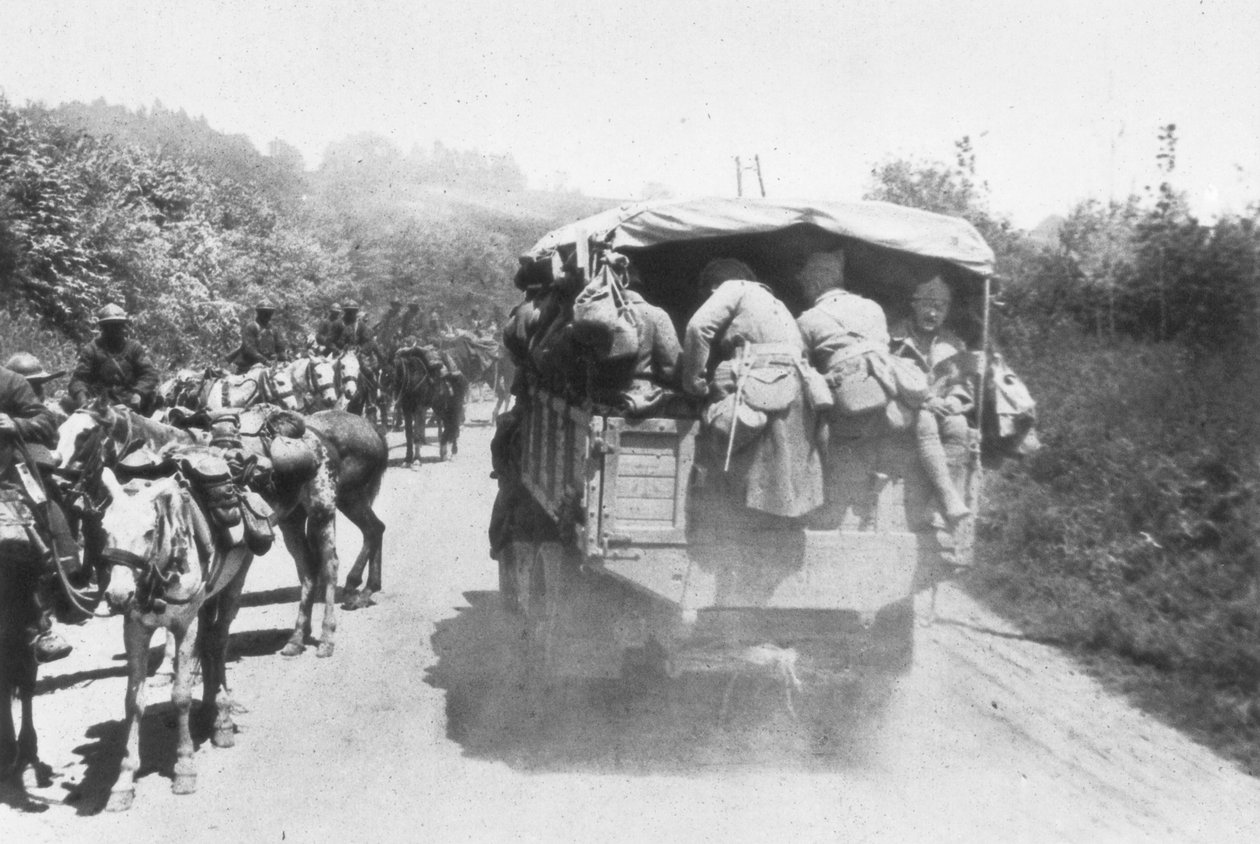 Trzecia bitwa nad Aisne, Chemin des Dames, Francja, 1918 autorstwa Unbekannt