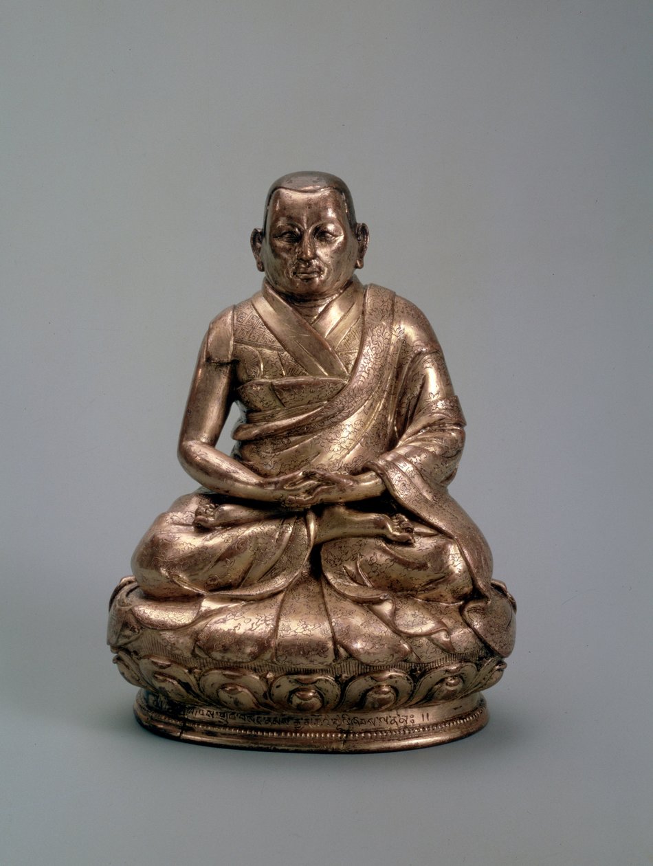 Trzeci Dalajlama Sonam Gjaco 1543-1588, XVI-XVII w. autorstwa Unbekannt
