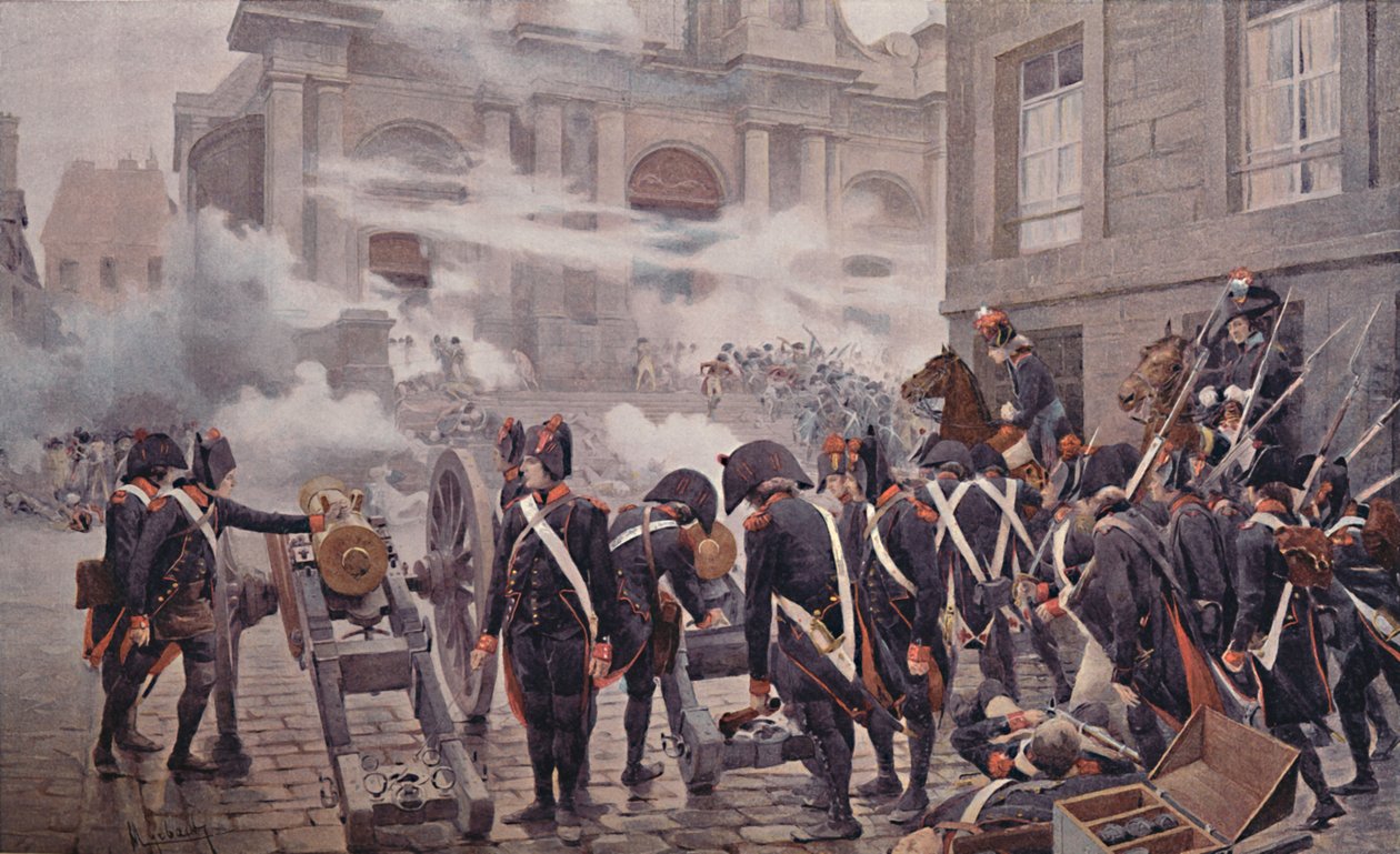 Trzynasty Vendemaire, 5 października 1795, 1896 autorstwa Unbekannt