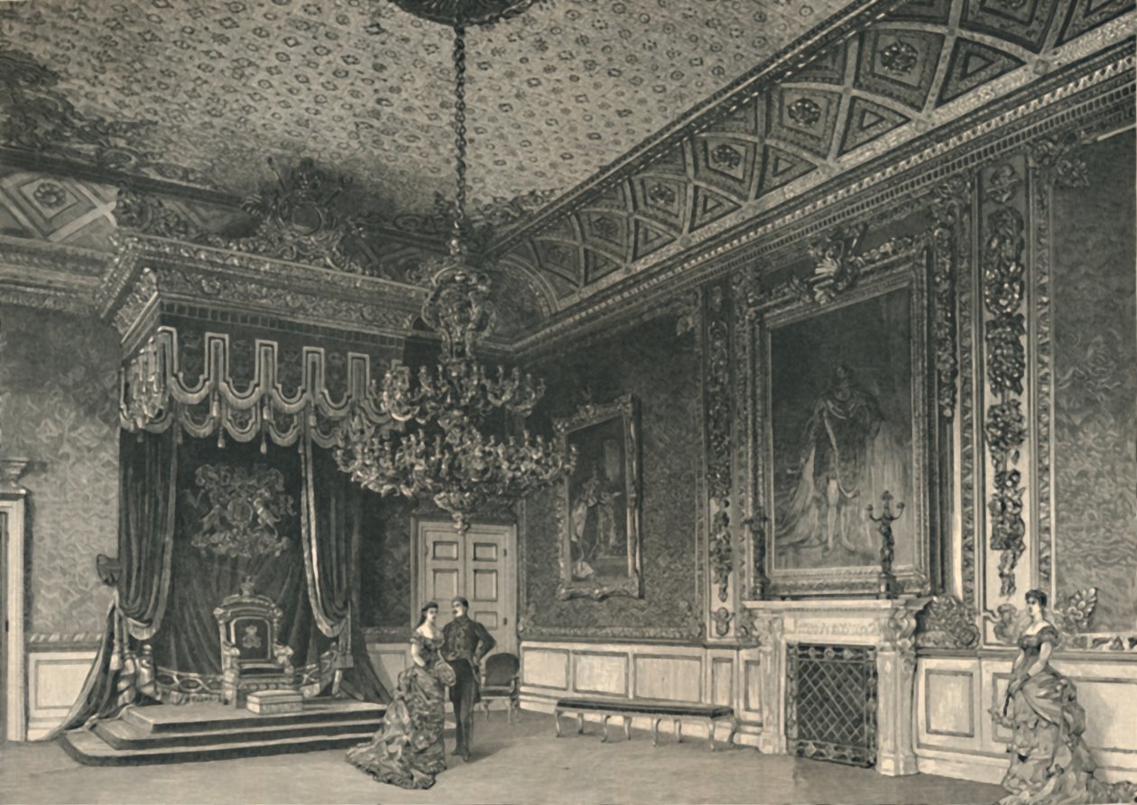 Sala tronowa, 1886 r. autorstwa Unbekannt