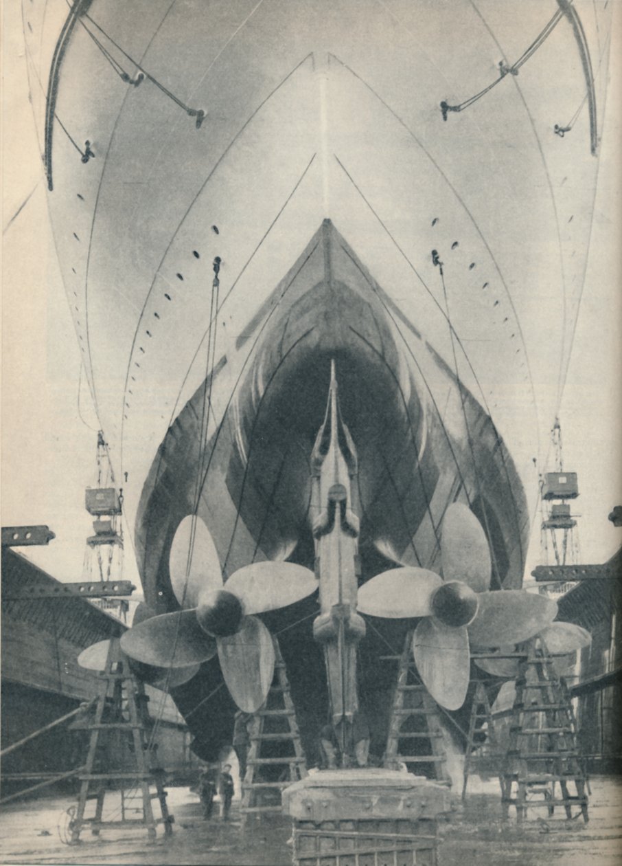 Nacisk nowoczesnych liniowców Mighty Engines, 1936 autorstwa Unbekannt