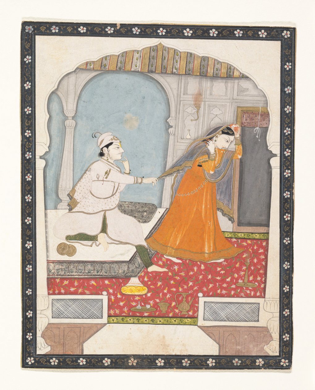 Nieśmiała Panna Młoda, ca. 1800. autorstwa Unbekannt