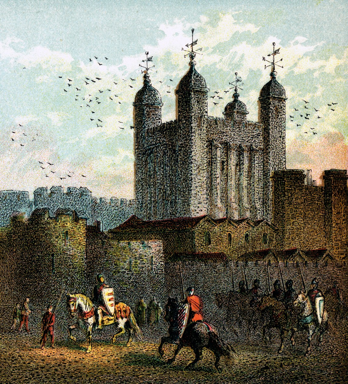 Tower of London, ok. 1850 r autorstwa Unbekannt