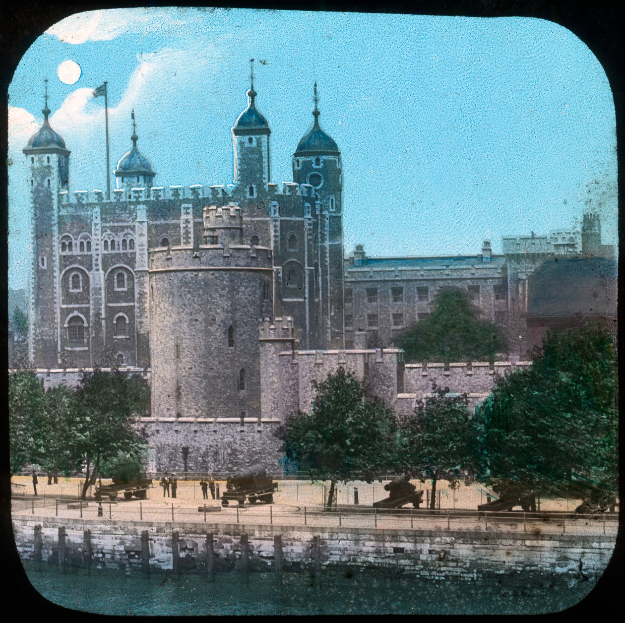 Tower of London nocą, koniec XIX lub początek XX wieku autorstwa Unbekannt