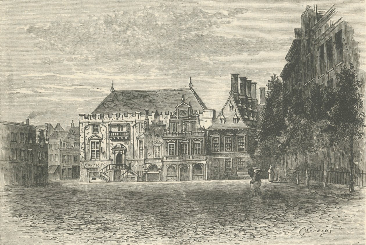 Ratusz, Haarlem, 1890. autorstwa Unbekannt