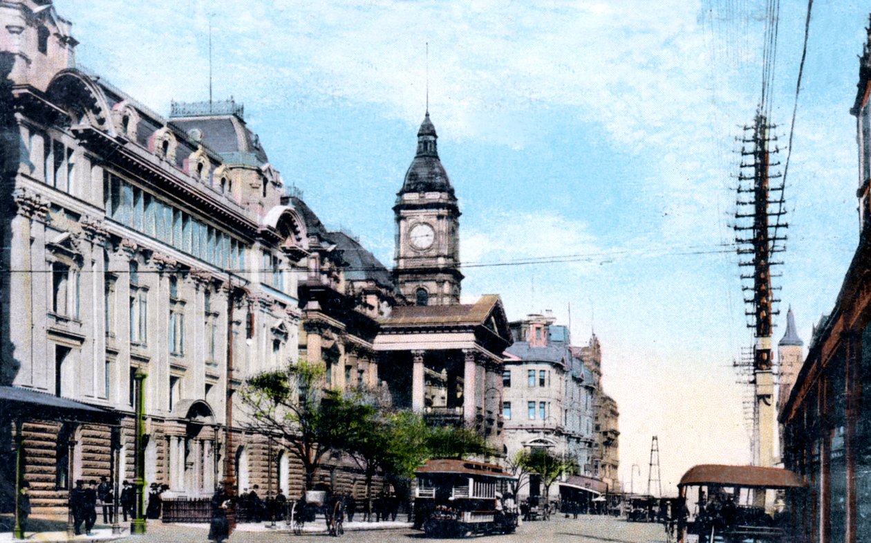 Nowe rozszerzenie Ratusza, Melbourne, Australia, 1912 r autorstwa Unbekannt