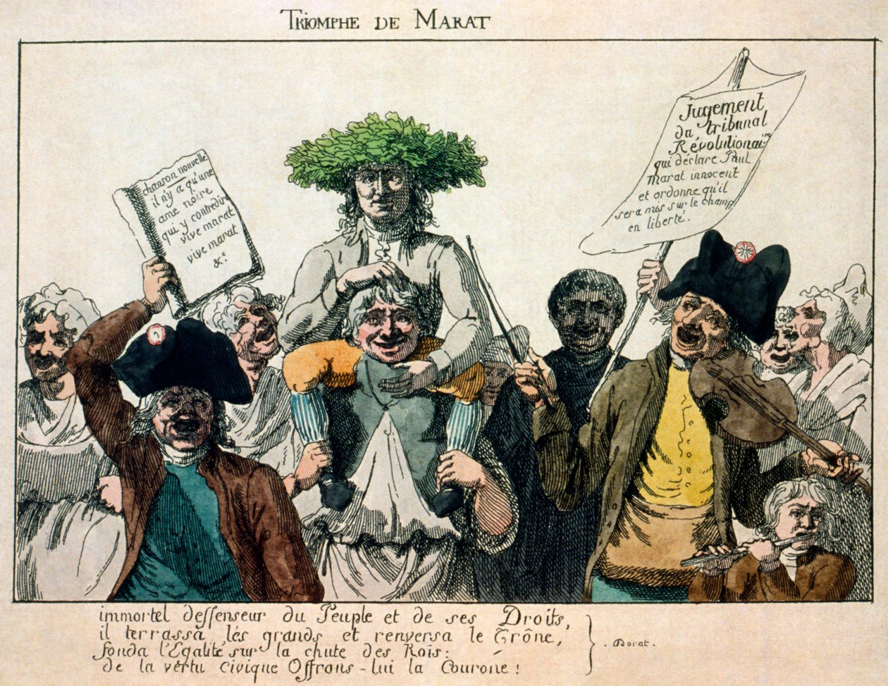 Triumf Marata, 1793 autorstwa Unbekannt