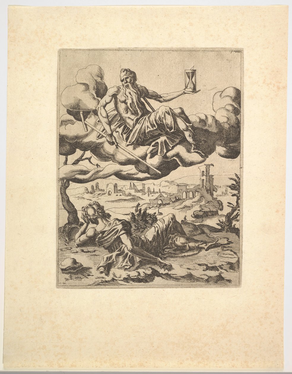 Triumf czasu z Triumfów Petrarki, ca. 1548-49. autorstwa Unbekannt