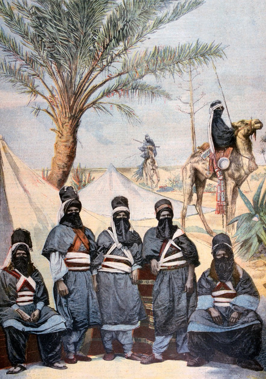 Karawana Tuaregów na zimowym welodromie, Paryż, 1894 r autorstwa Unbekannt