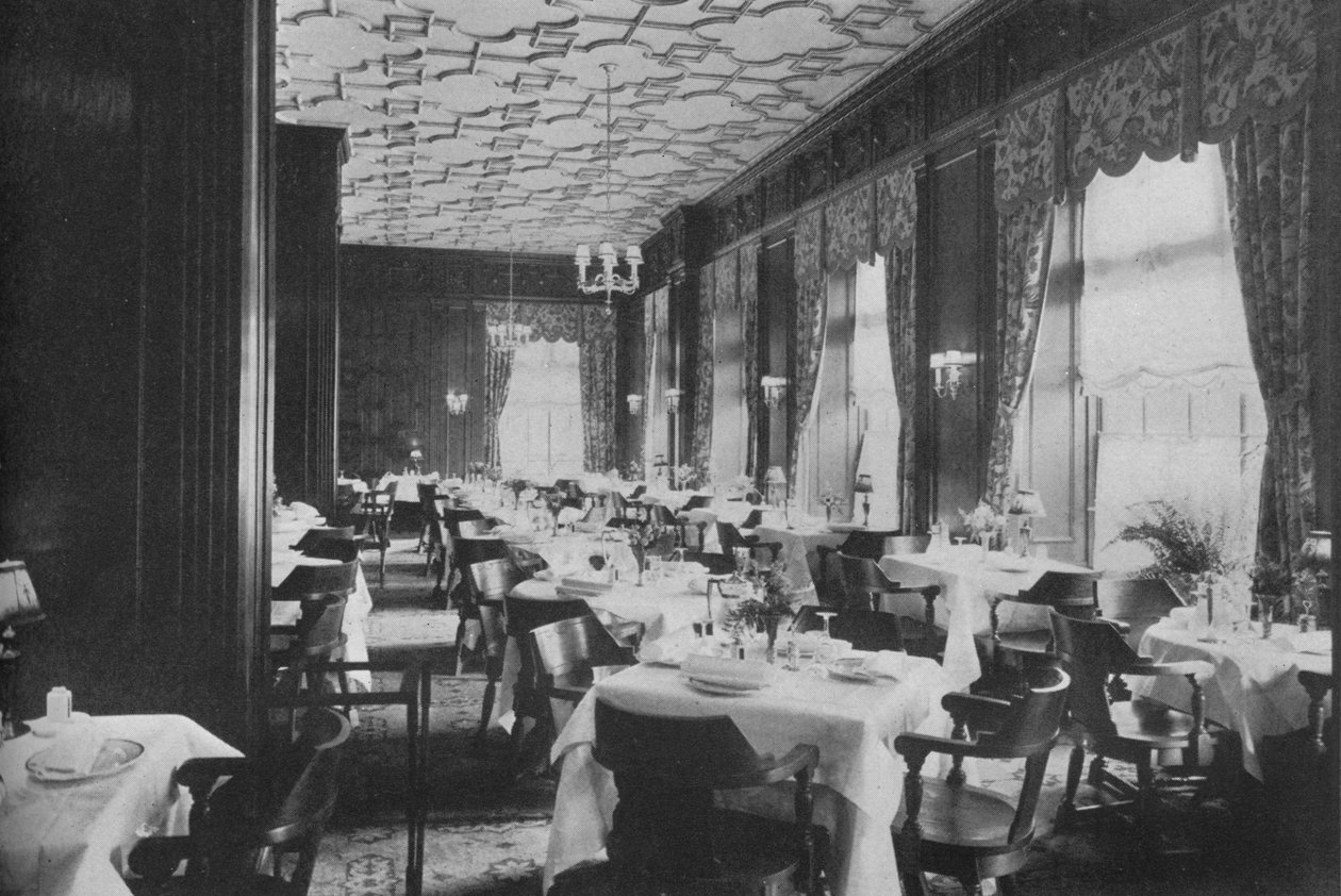 Jadalnia Tudorów, Melbourne Hotel, St Louis, Missouri, 1924 autorstwa Unbekannt