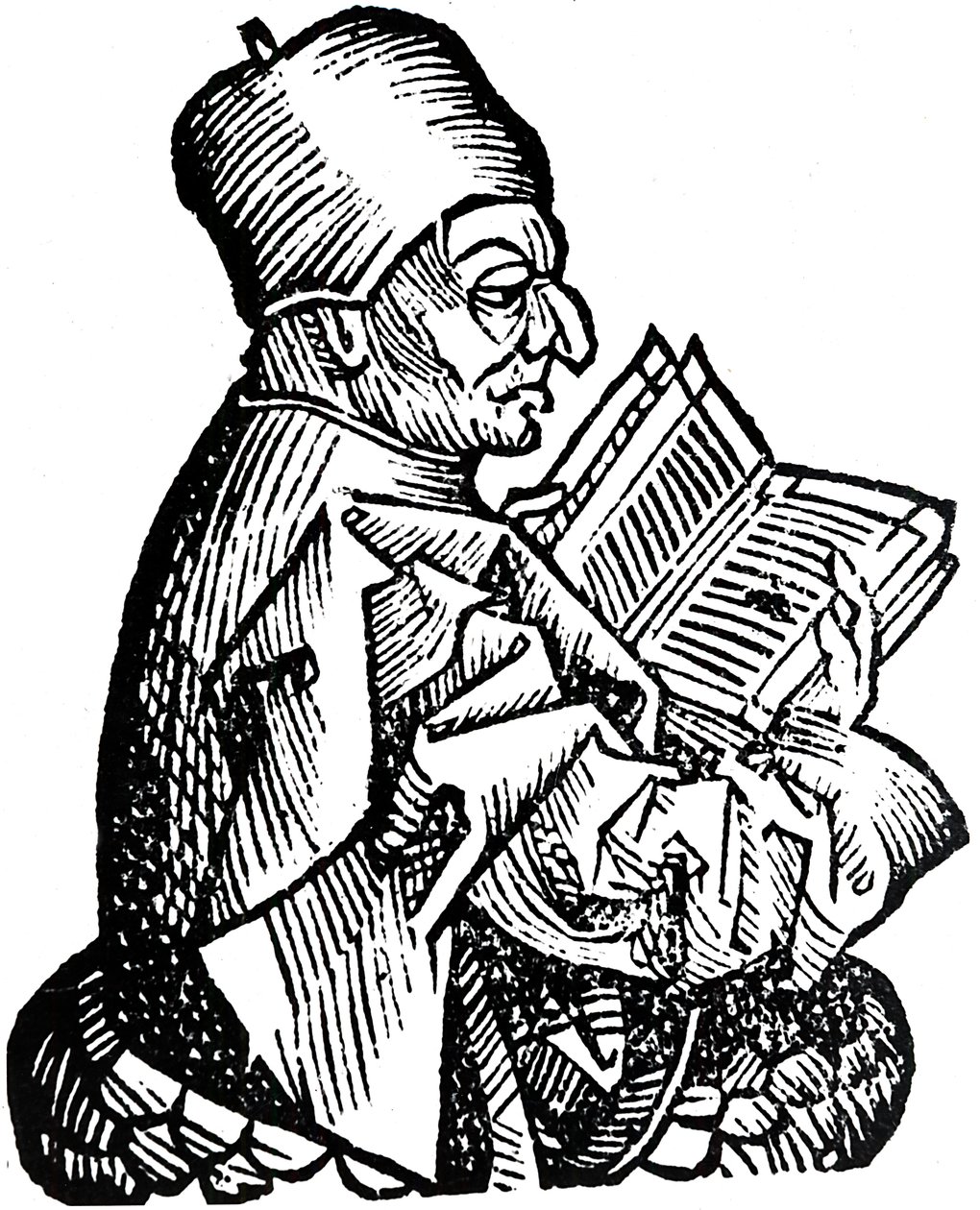 Beda Czcigodny c673-735, teolog anglosaski, uczony i historyk, 1493 autorstwa Unbekannt