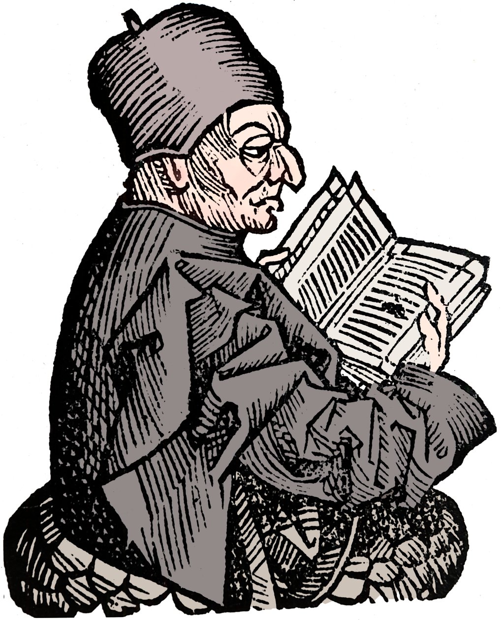 Beda Czcigodny c673-735, teolog anglosaski, uczony i historyk, 1493 autorstwa Unbekannt