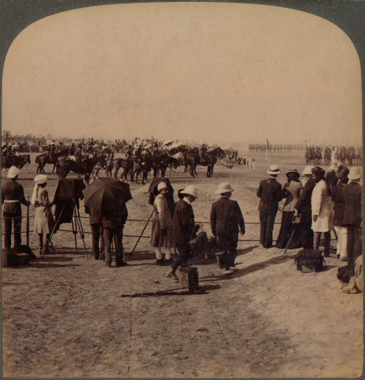 Wicekról Lord Curzon i Lord Kitchener w Great Durbar Review, Delhi, Indie, 1903 autorstwa Unbekannt