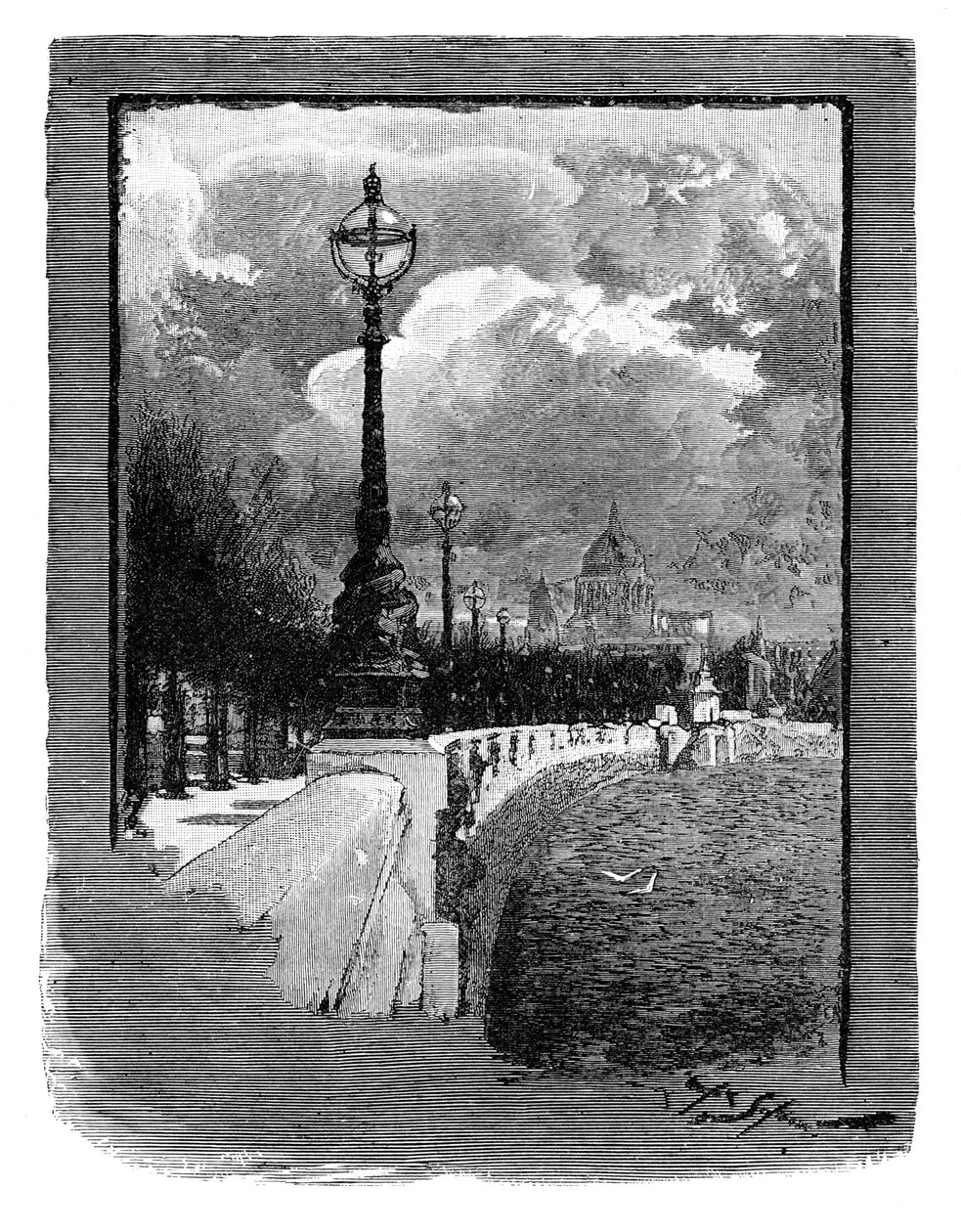 Victoria Embankment, Londyn autorstwa Unbekannt