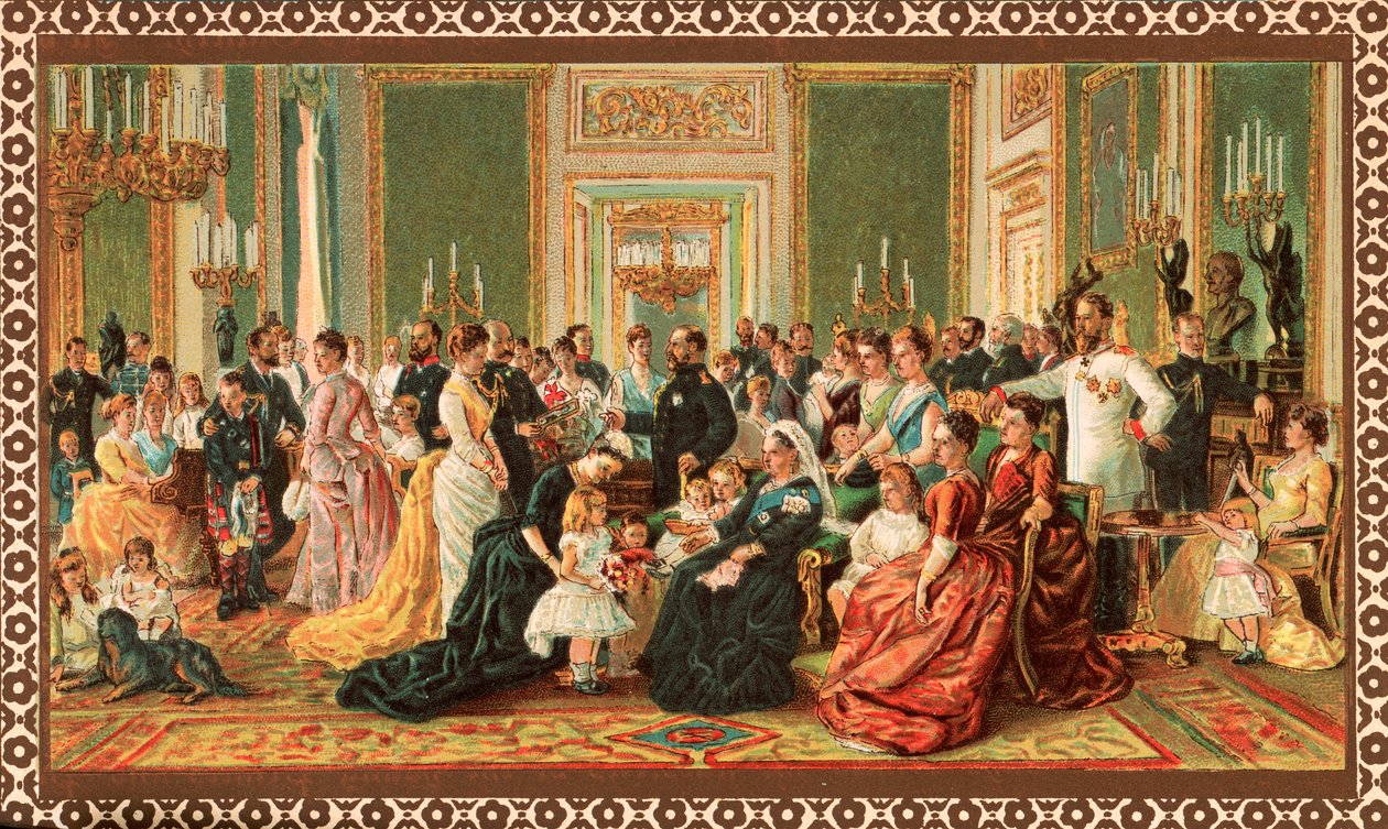 Wiktoriańska rodzina królewska, 1887 autorstwa Unbekannt