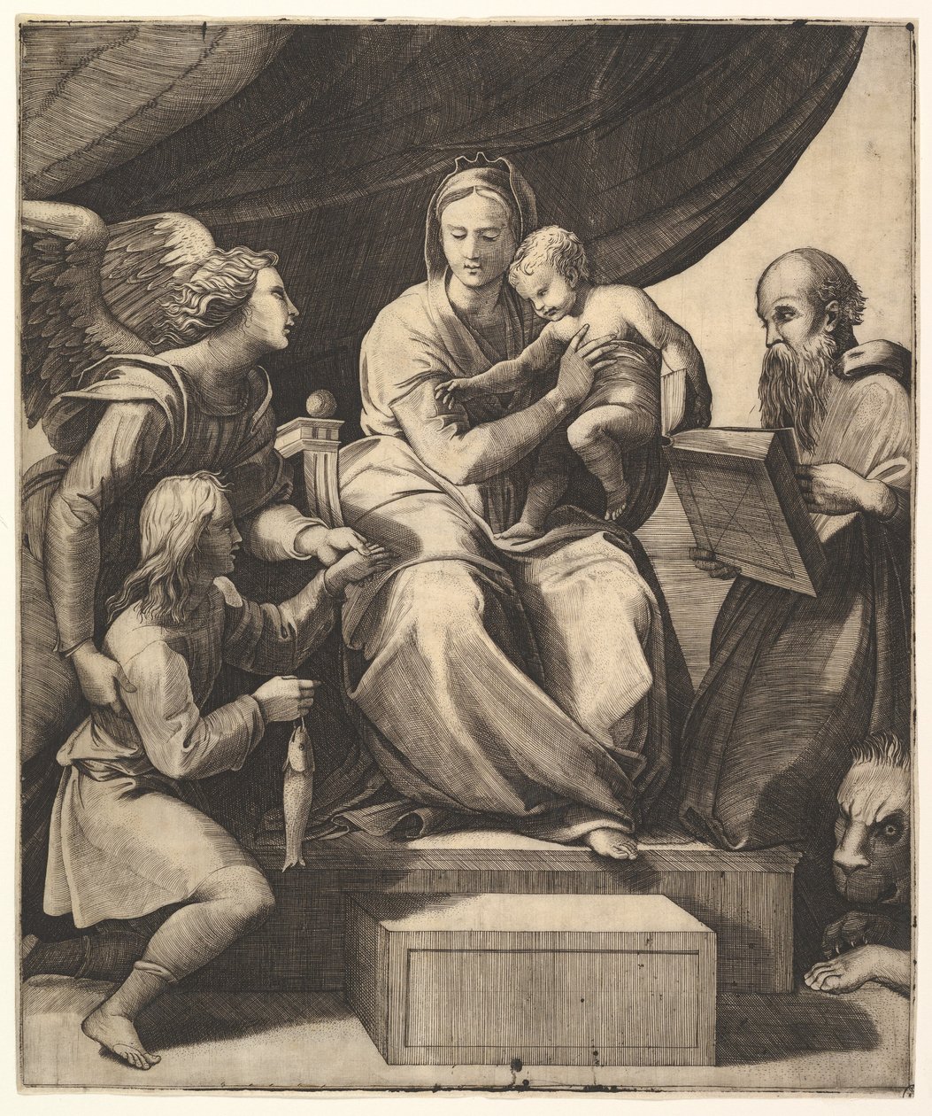 Dziewica Ryba, ca. 1515-27. autorstwa Unbekannt
