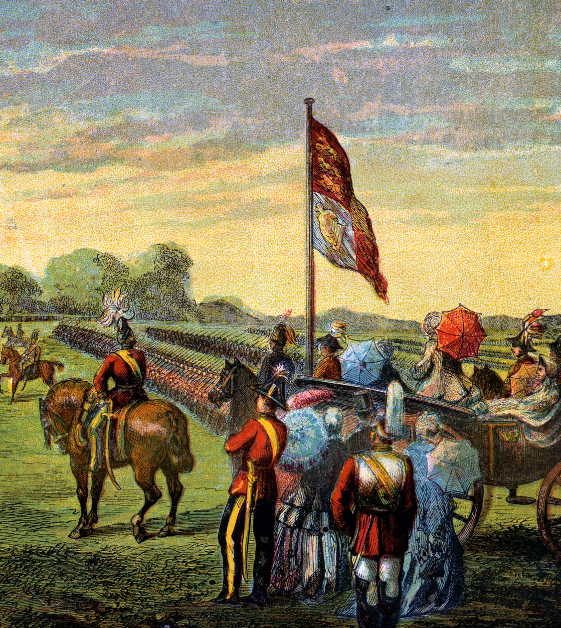 Przegląd wolontariuszy, ok. 1850 r. autorstwa Unbekannt
