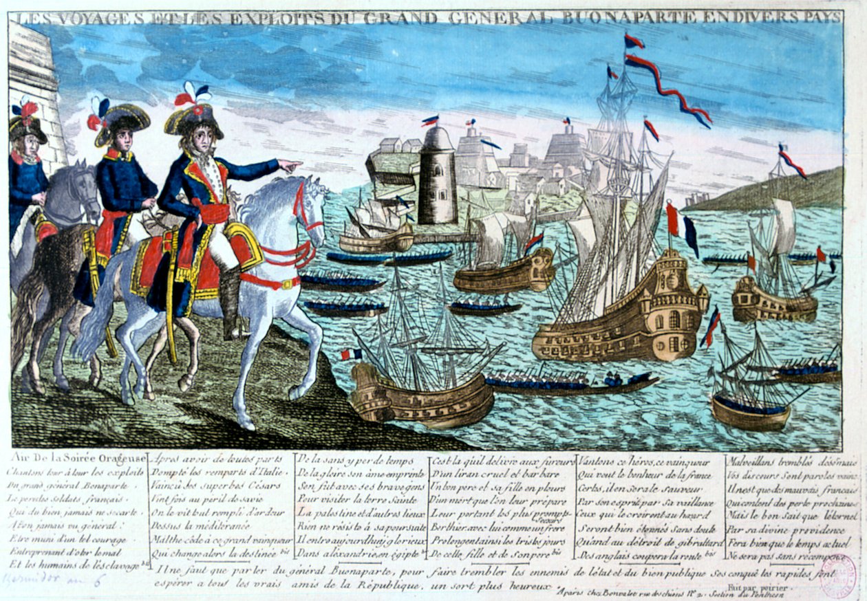 Podróże i wyczyny generała Bonaparte, XIX w. autorstwa Unbekannt