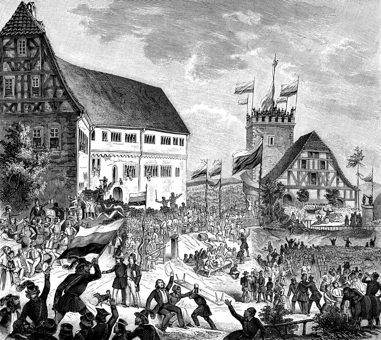 Święto Wartburga w dniu 12 czerwca 1848, 1848 autorstwa Unbekannt