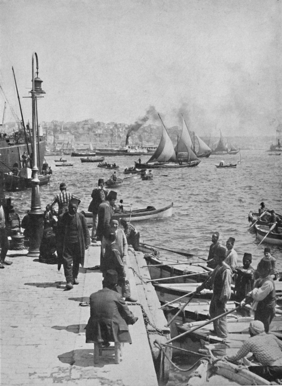 Nabrzeże Stambułu z Perą w oddali, 1913 autorstwa Unbekannt