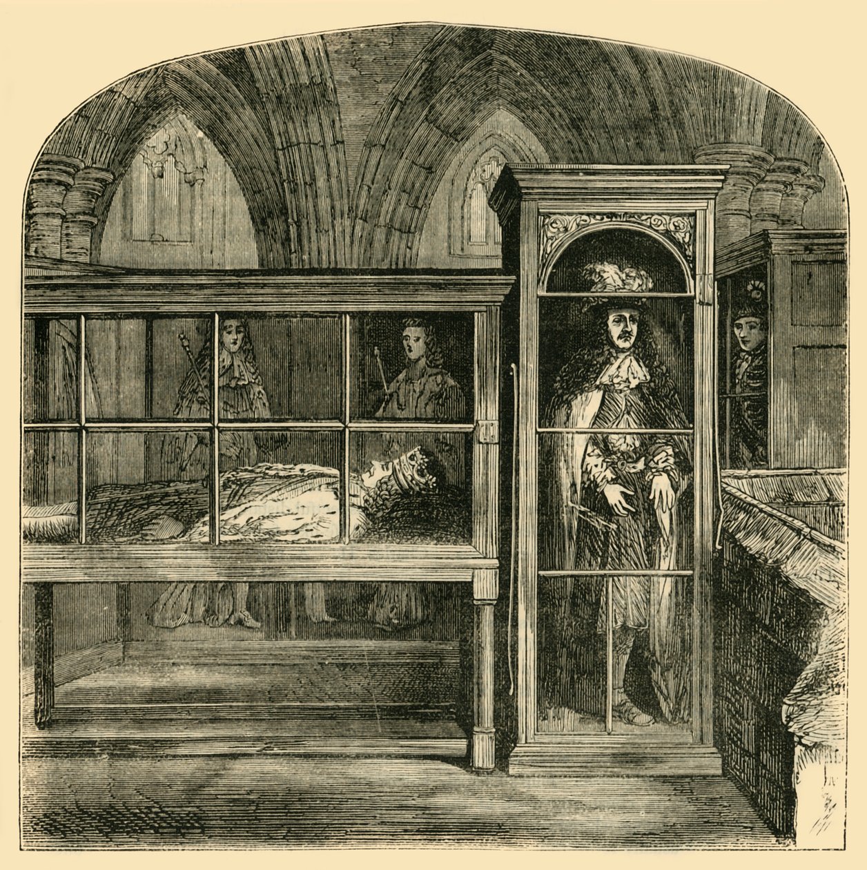 Figury woskowe w Opactwie Westminsterskim, 1881 r. autorstwa Unbekannt