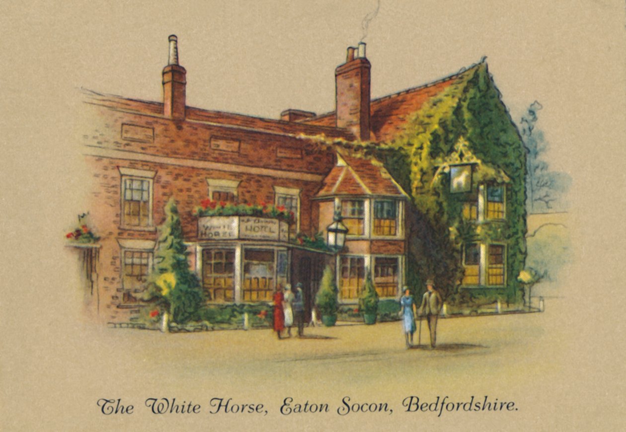 Biały koń, Eaton Socon, Bedfordshire, 1939 autorstwa Unbekannt