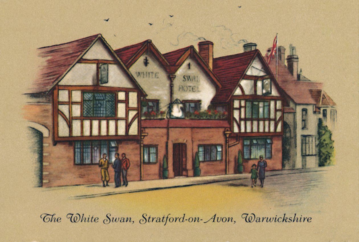 Biały łabędź, Stratford-on-Avon, Warwickshire, 1939 autorstwa Unbekannt