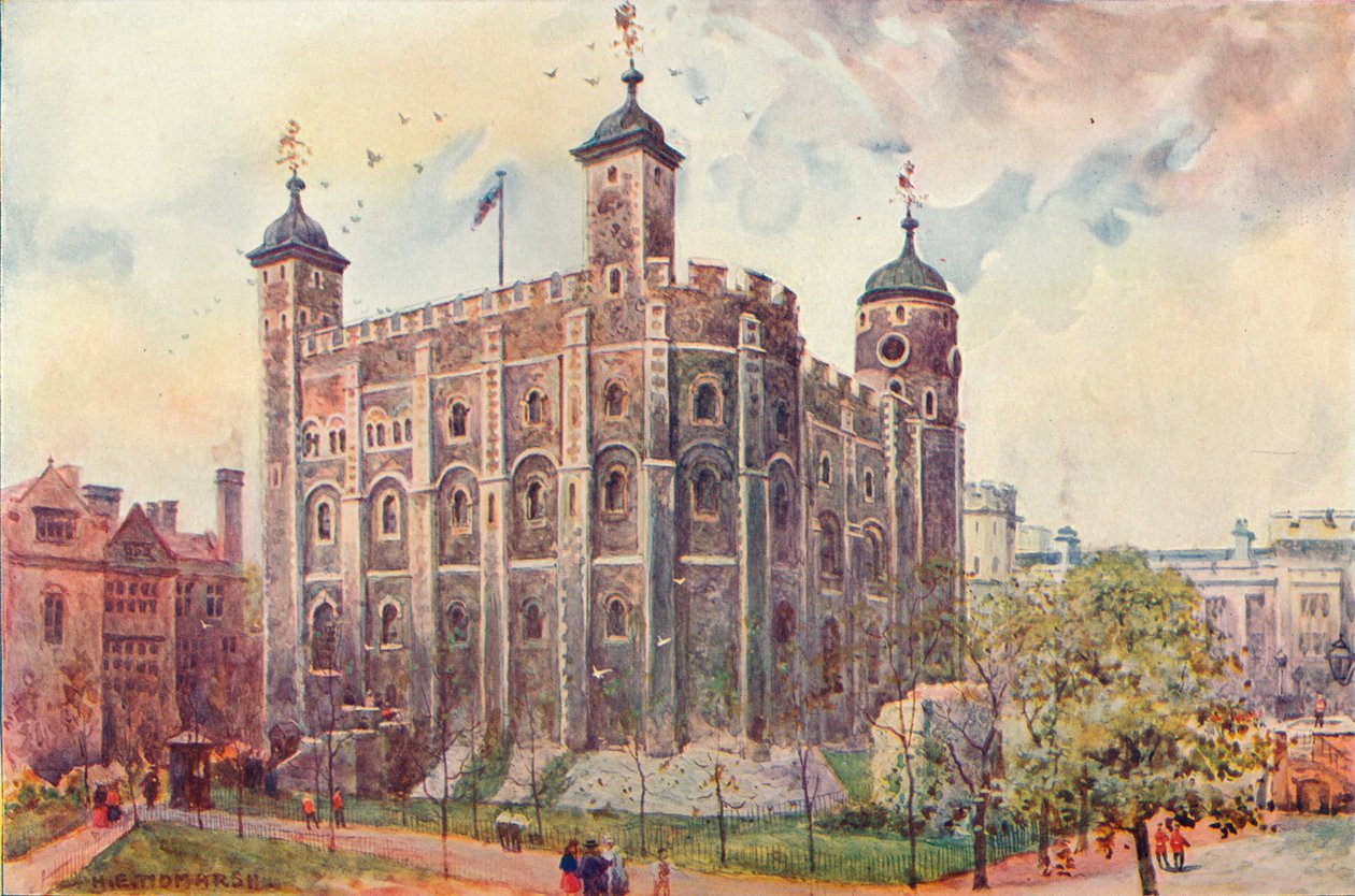 Biała Wieża, Tower of London, 1906 autorstwa Unbekannt