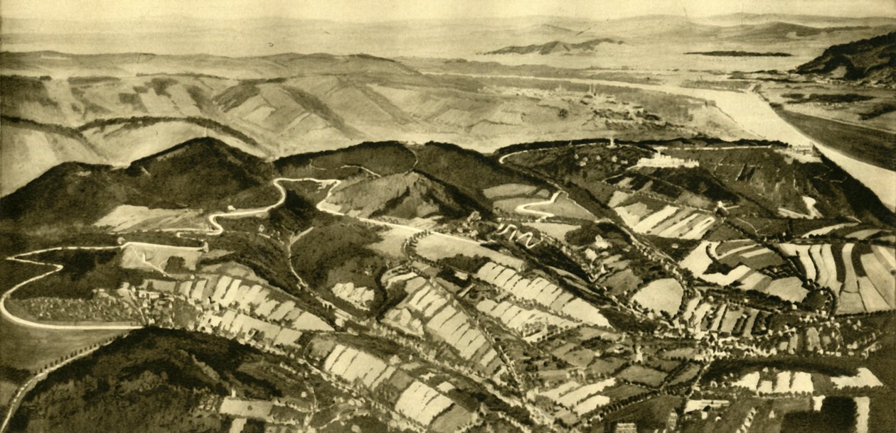 Droga Wienerwald, Wiedeń, Austria, ok. 1935. autorstwa Unbekannt