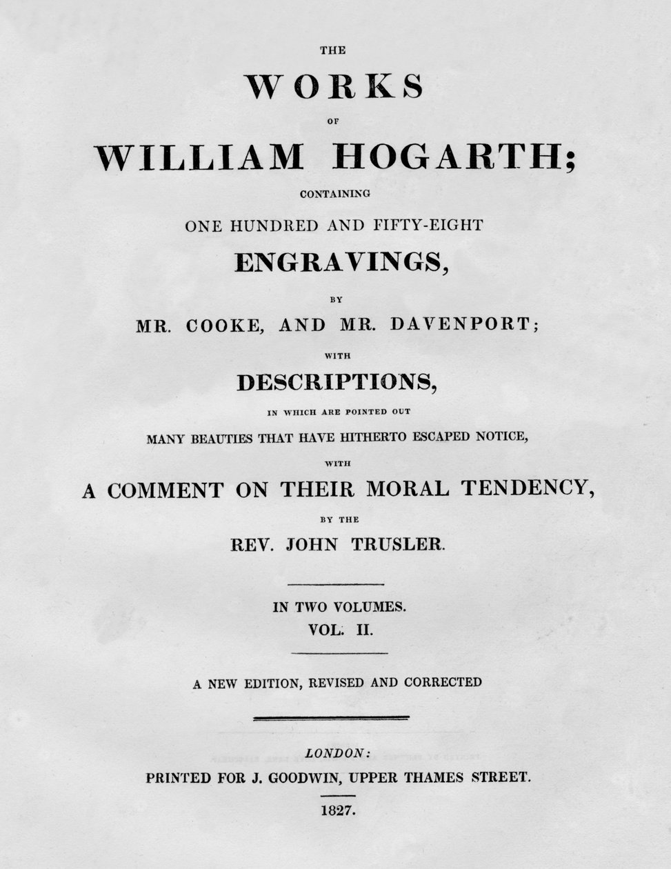 Dzieła Williama Hogartha, tom II, 1827. autorstwa Unbekannt