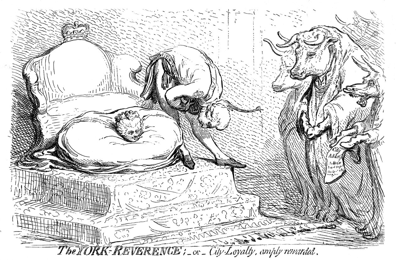 York Reverence lub City Loyalty, Amply Rewarded, 1796 autorstwa Unbekannt